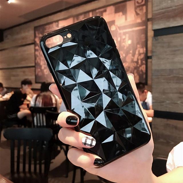 3D Diamant Form Mobiltelefon Deksel | Luvikno