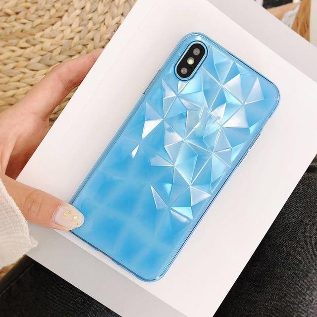 3D Diamant Form Mobiltelefon Deksel | Luvikno