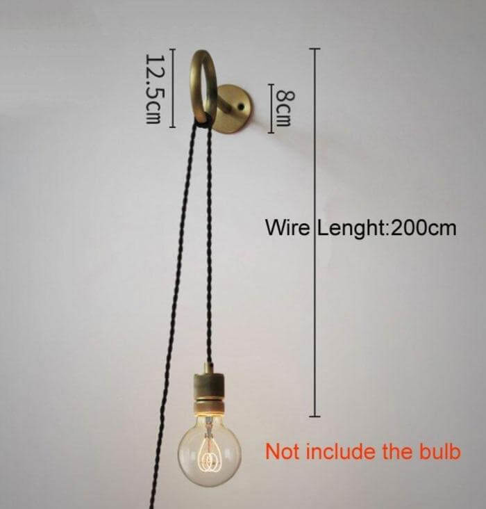 Nordic Retro Ring Vegglampe Speil | Luvikno