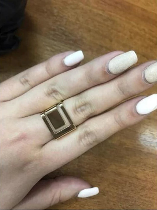 Primrose - Chunky Square Ring | Luvikno