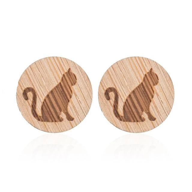 Søte Trestud Øredobber | Luvikno