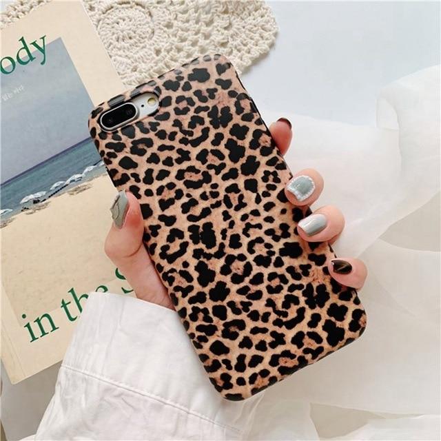 Luksuriøs leopardtrykk telefondeksel | Luvikno