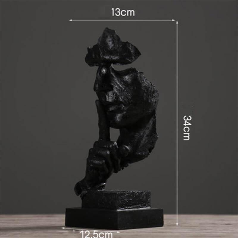 Silence Is Gold Miniatyr Skulptur | Luvikno