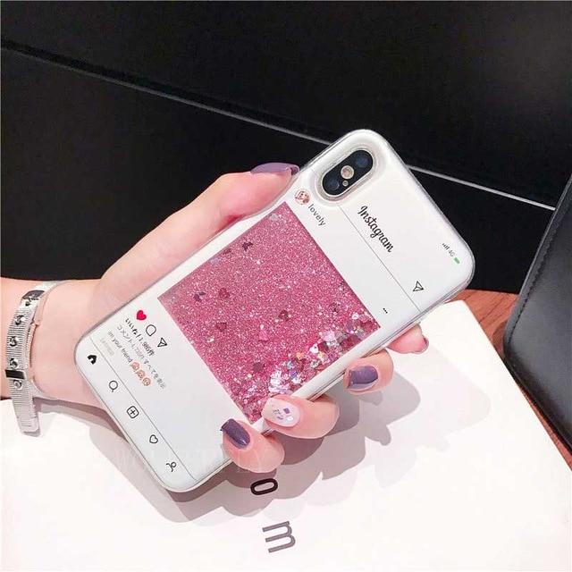 Pretty in Pink Sparkle Phone Case | Luvikno