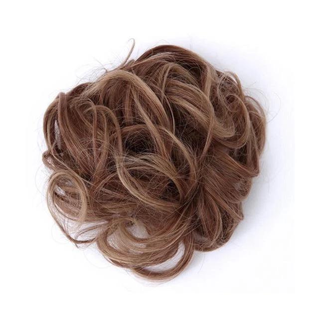 Messy Bun Fake Hair Scrunchie | Luvikno