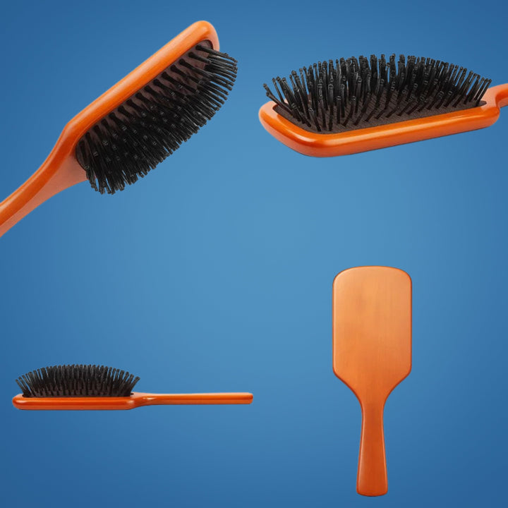 Static Detangling Brush – Frizz Control – Air Cushion Pad – Reduces Breakage – Adds Smooth, Shiny & Healthy-Looking Hair Luvikno