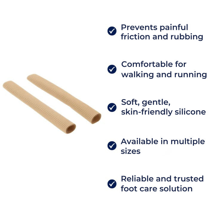 Corn & Blister Relief – Myk Gelpute – Reduserer Friksjon & Smerte – Behagelig hele dagen ved Gange & Løping Luvikno