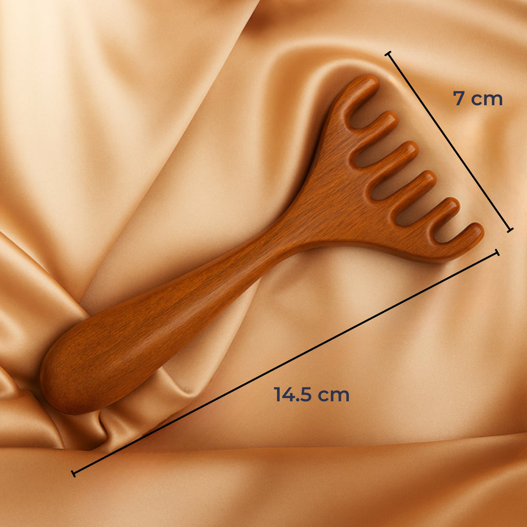 Anti-statisk Meridian Design – Mild hodebunns stimulering – Avslapning & Hårpleie Luvikno