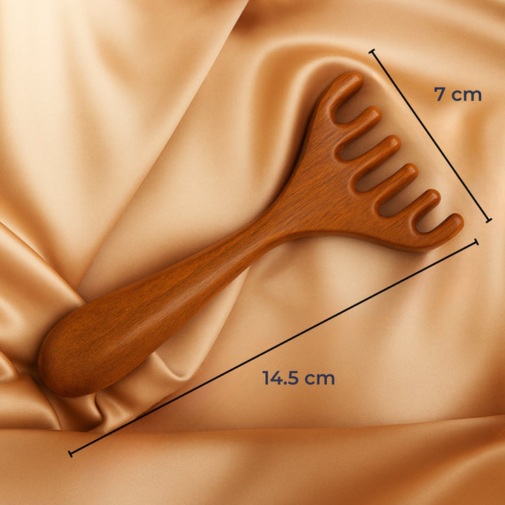 Anti-statisk Meridian Design – Mild hodebunns stimulering – Avslapning & Hårpleie Luvikno