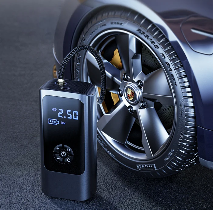 PowerPump Trådløs Luftkompressor – 150 PSI Dekkpumpe med Digital Skjerm & LED | Luvikno