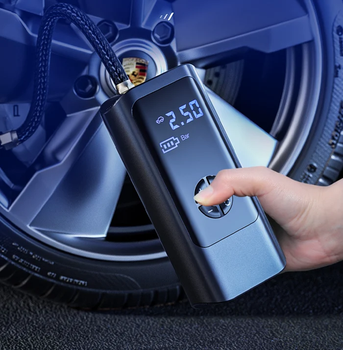 PowerPump Trådløs Luftkompressor – 150 PSI Dekkpumpe med Digital Skjerm & LED | Luvikno