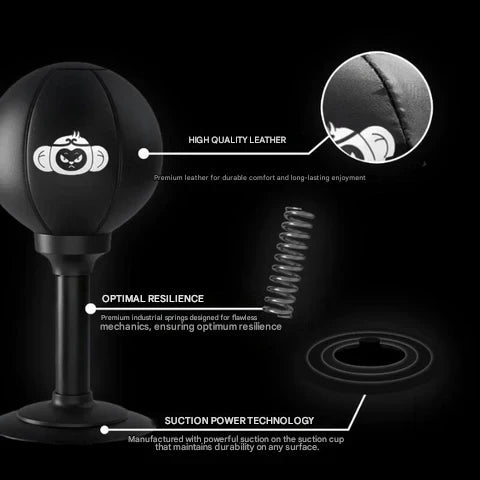 Luvikno | Punching Ball med Kraftig Sugebase - PowerStrike