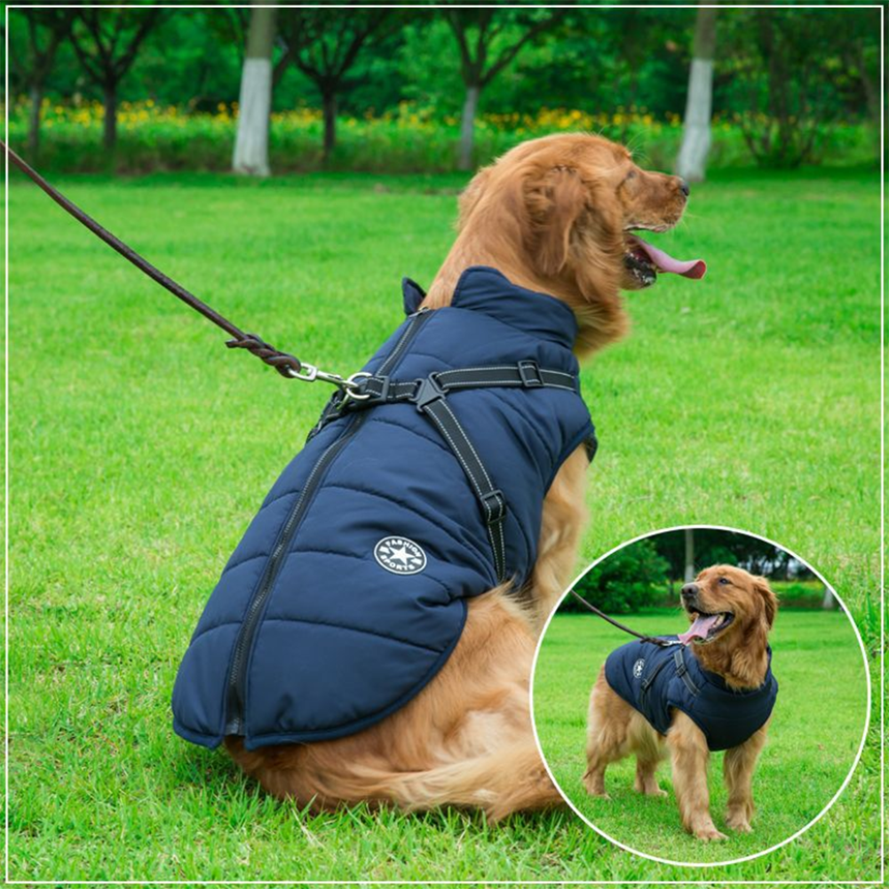 Luvikno | WoofGuard - Vanntett Vinterjakke med Integrert Sele