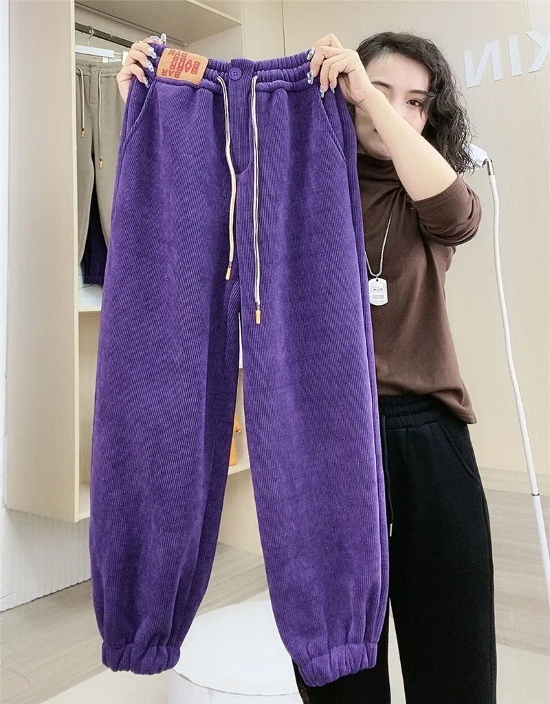 Luvik | Talvijuoksuhousut - Lämmin samettivuori & rento muotoilu