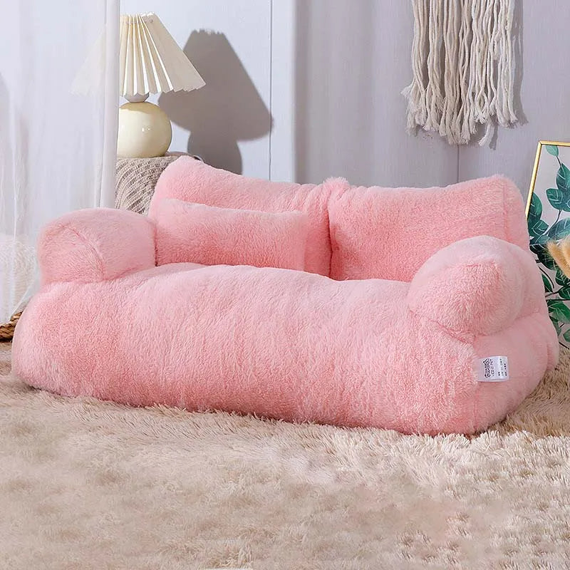 Luvikno | Plush Fleece Dog Sofa for Ultimate Comfort – Spacious and Machine Washable Cat Sofa