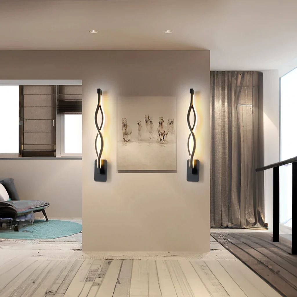 ÉclatHarmonieux – Elegant Vegglampe for en Avslappende Atmosfære Luvikno