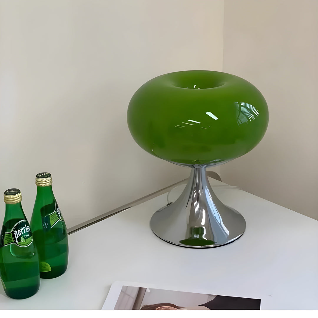 SereneCrystal Lampe - Elegant Retro Bordlampe | Luvikno