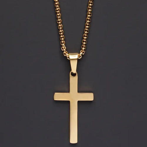 Classic Cross Men’s Necklace Luvikno