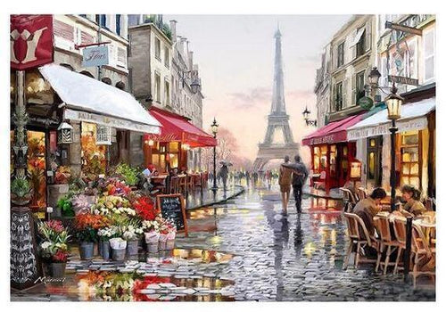 En regnfull dag i Paris - GemPaint sett | Luvikno