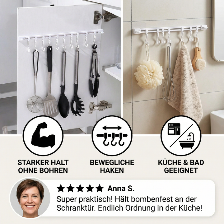 Selvklippende kroklist kjøkken & bad (2 stk.) | Luvikno