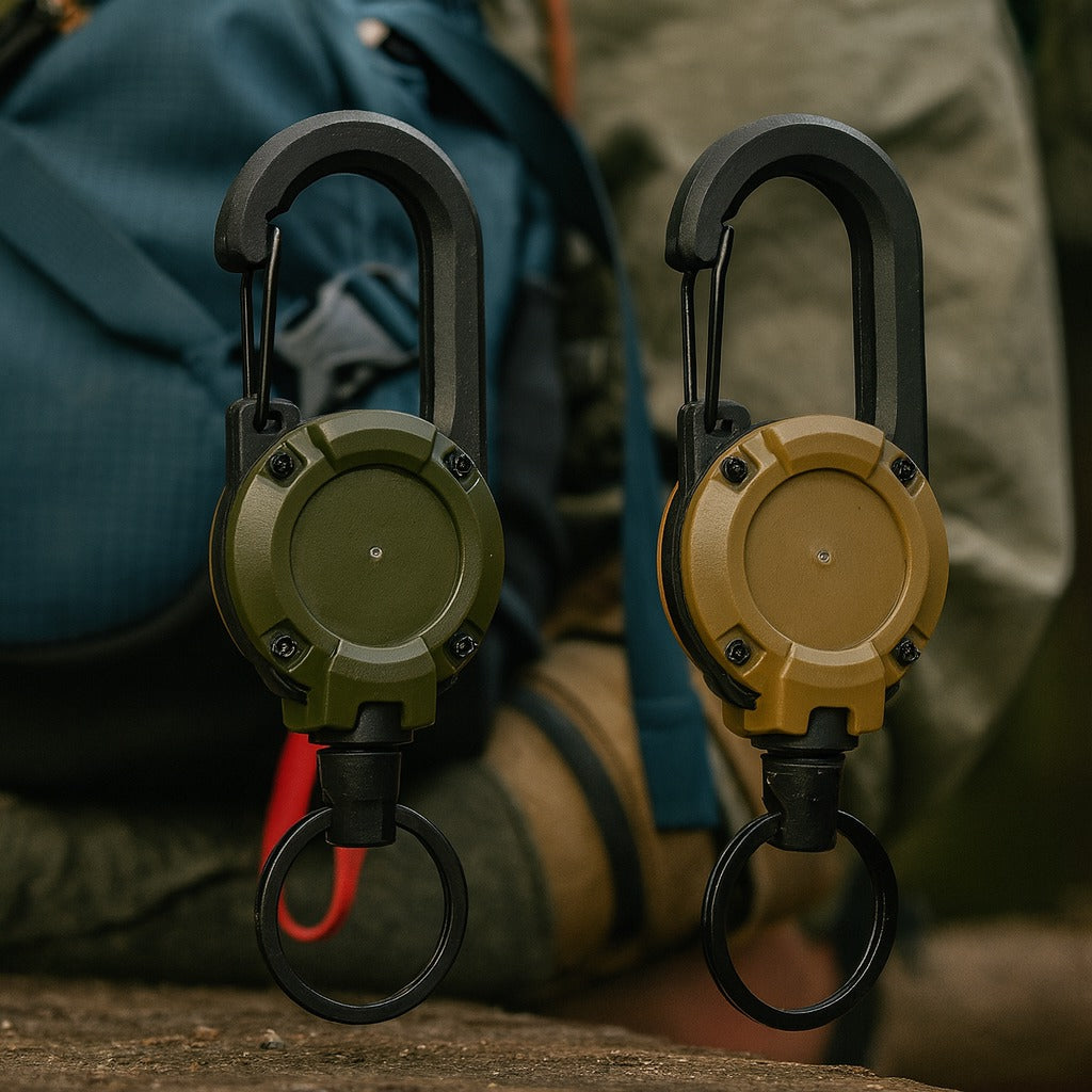Trail Lock Anti-Lost Retractable Carabiner Nøkkelring | Luvikno