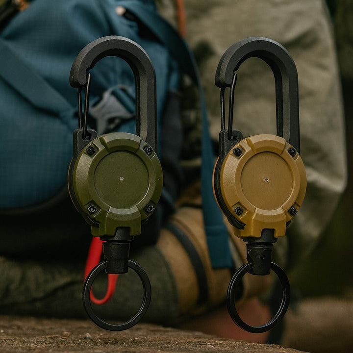 Trail Lock Anti-Lost Retractable Carabiner Nøkkelring | Luvikno