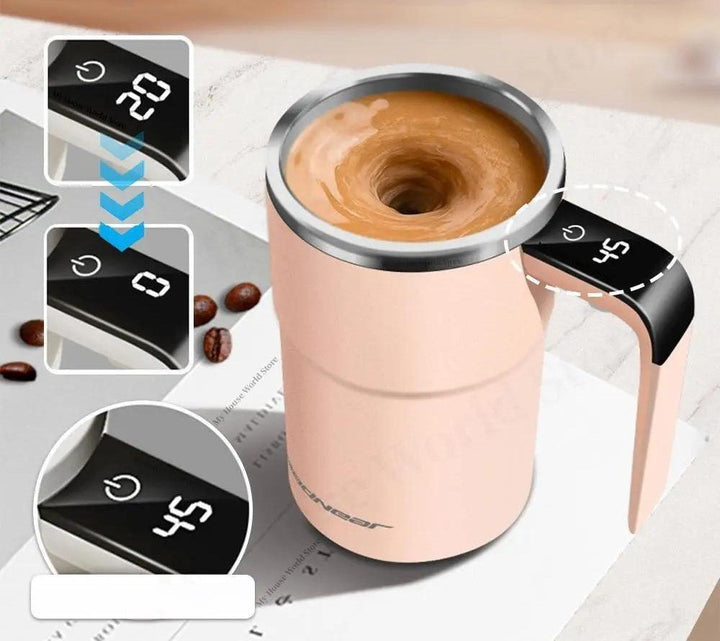 Luvikno | Kaffe kopp med selv-røring og temperaturdisplay