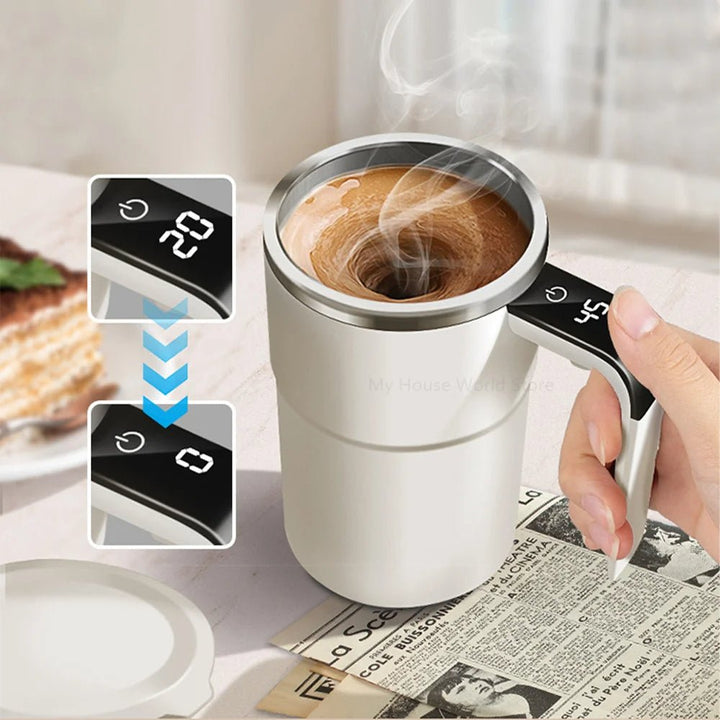 Luvikno | Kaffe kopp med selv-røring og temperaturdisplay