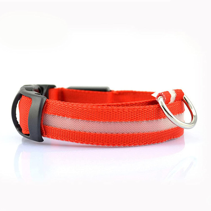 Luvikno | Luminous Animal Collar with LED Light – Rechargeable, Waterproof, Adjustable Fit for Enhanced Safety at Night