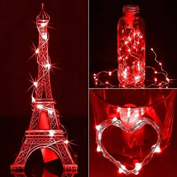 Led Flaske Lys Kork Natt Lys DIY Dekor | Luvikno