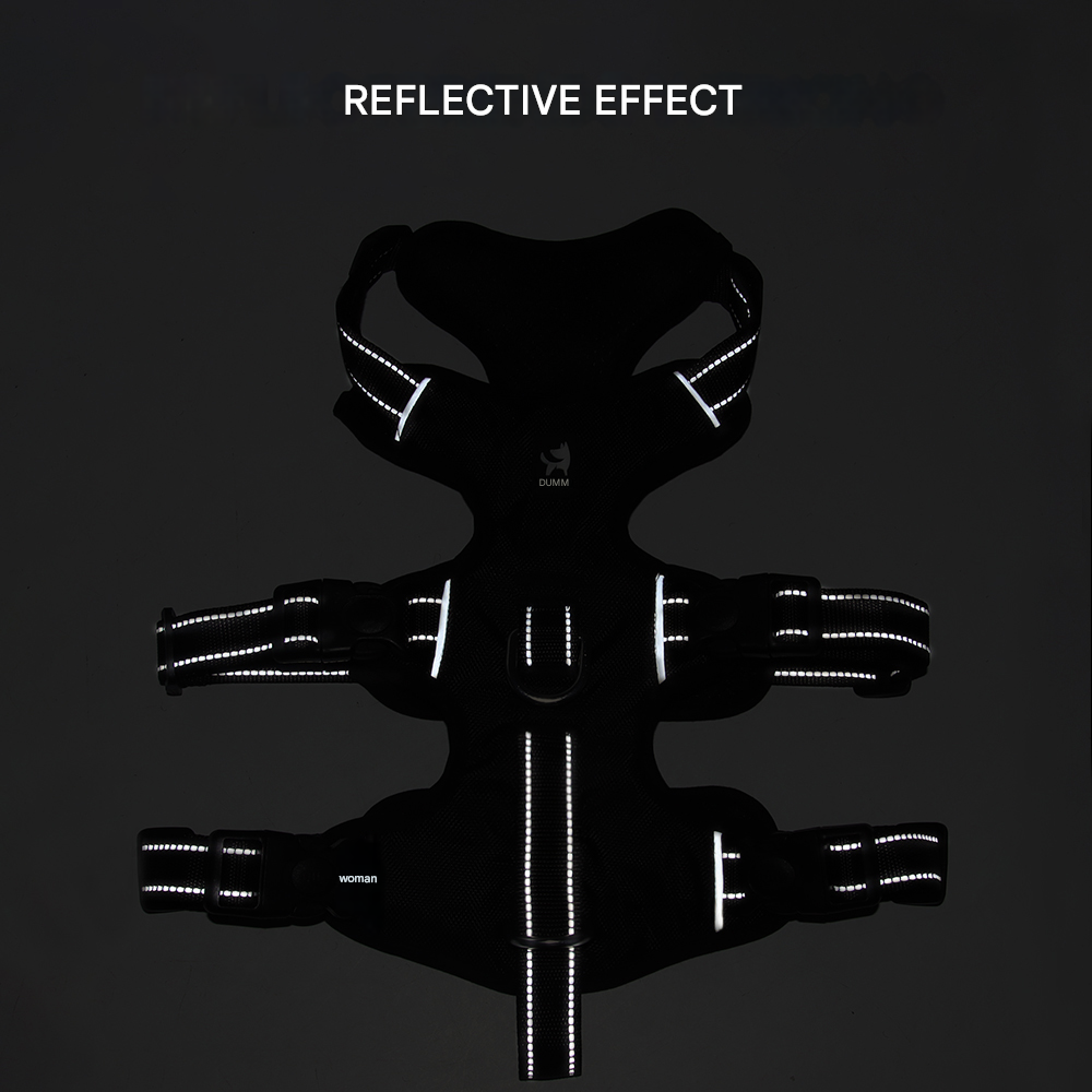 Refleksjon Anti-Trekke Hundesele - GripGuard Luvikno