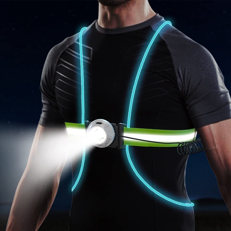 Luvikno | ReflectSafe LED Sikkerhetsvest for Løping