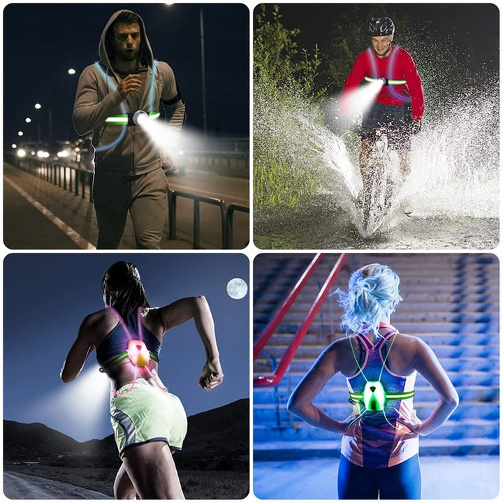 Luvikno | ReflectSafe LED Sikkerhetsvest for Løping