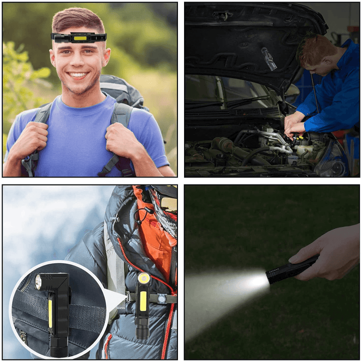 Oppladbar magnetisk justerbar campinglykta | Luvikno