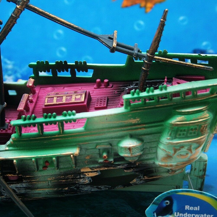 Large Shipwreck Aquarium Decoration | Luvikno