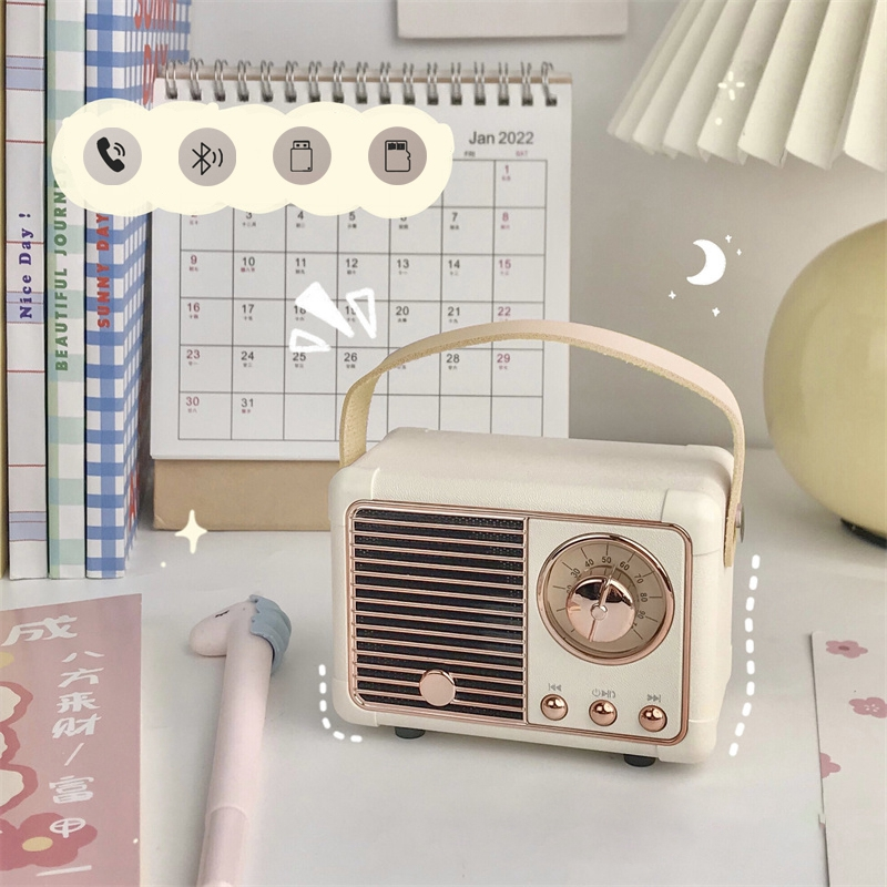 Mini Retro Radio Luviknouetooth Høyttaler | Luvikno