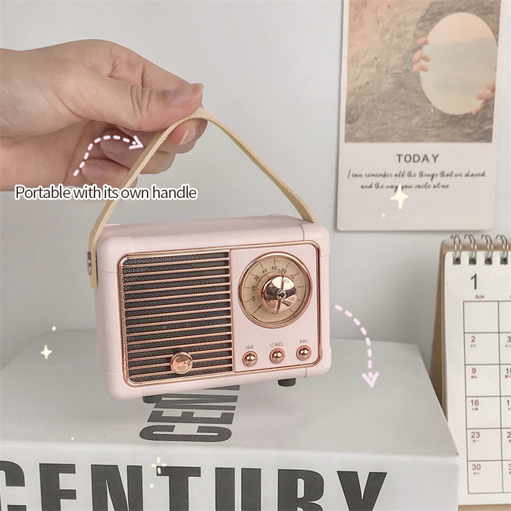 Mini Retro Radio Luviknouetooth Høyttaler | Luvikno