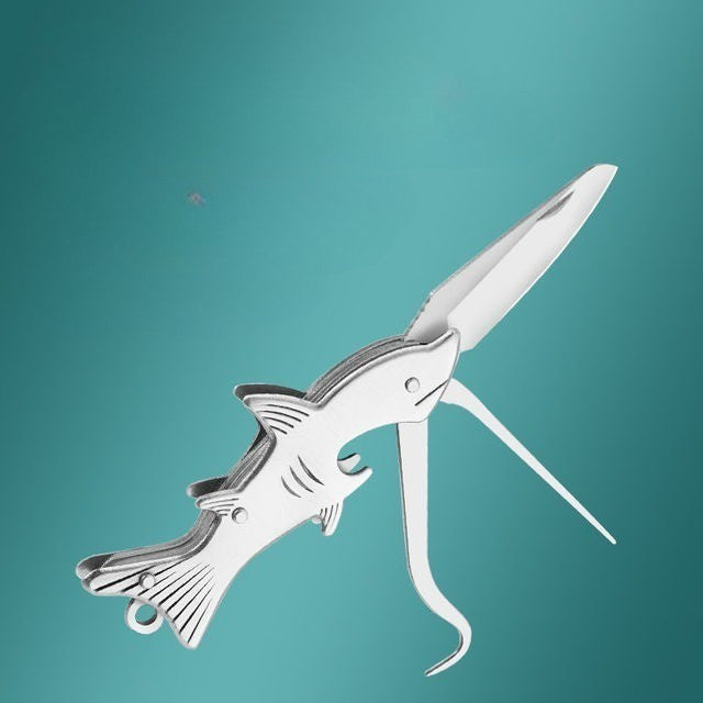 Sharp Shark Multifunksjonell Tannpirker Kniv Nøkkelring | Luvikno