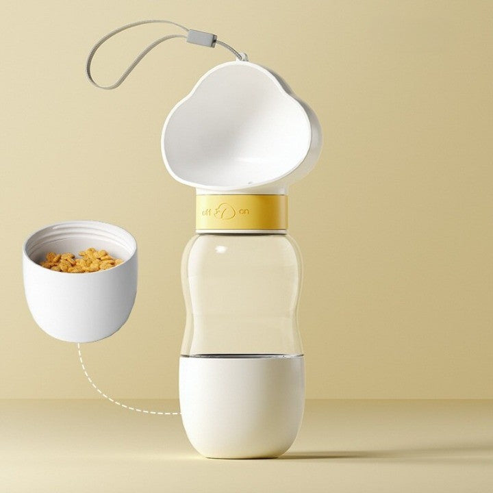 2in1 Smart Pet Portable Water Bottle Feeder | Luvikno