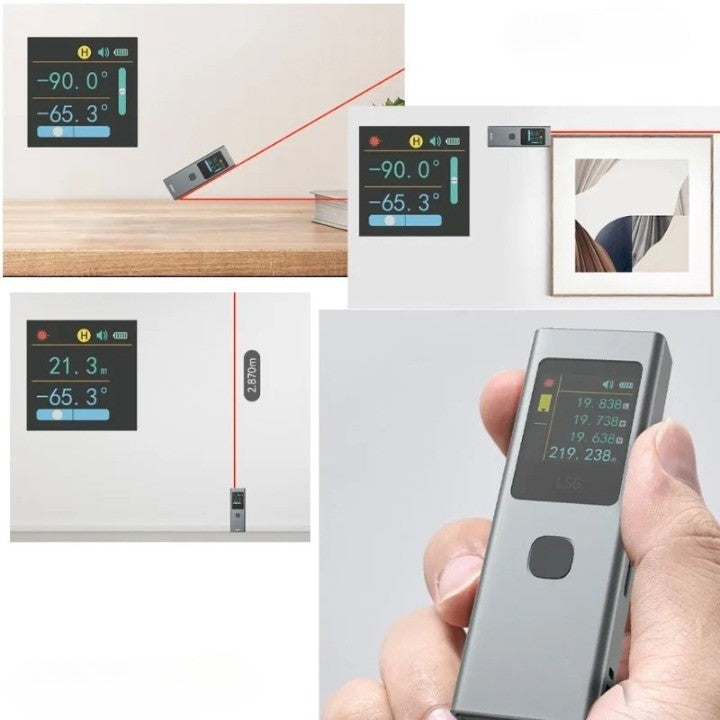 Digital Mini Oppladbar Laser Måleverktøy | Luvikno