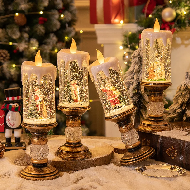 Crystal Echo Christmas Water Candle | Luvikno