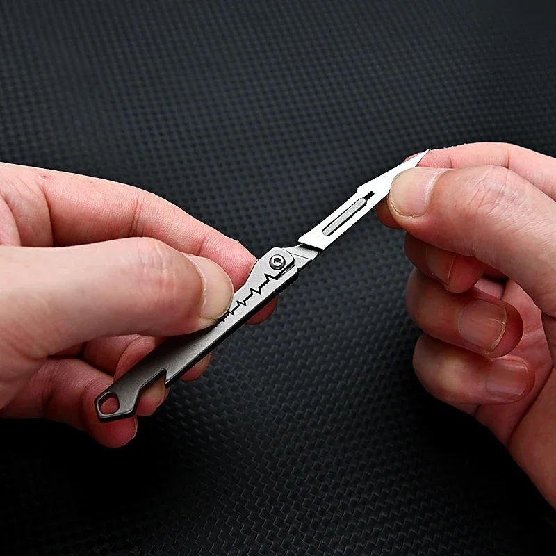 Titanium All-Purpose Foldable Sharp Cutter Knife | Luvikno