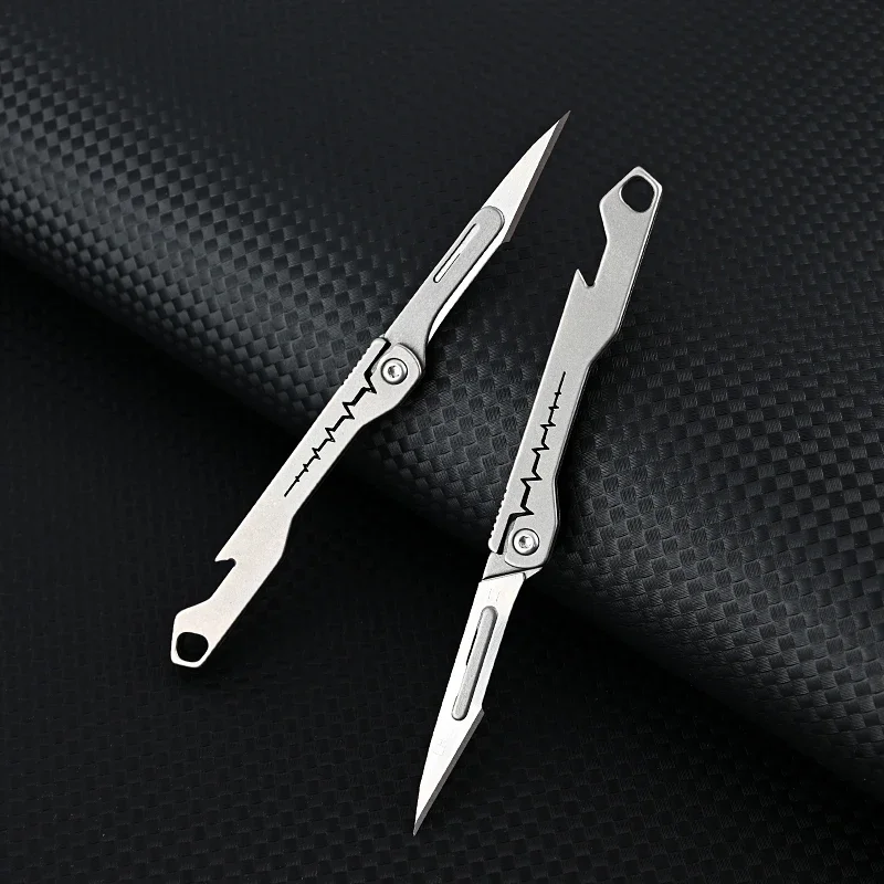 Titanium All-Purpose Foldable Sharp Cutter Knife | Luvikno