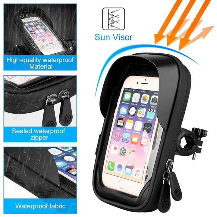 Motorsykkel Styre Vanntett Universell Telefonholder | Luvikno
