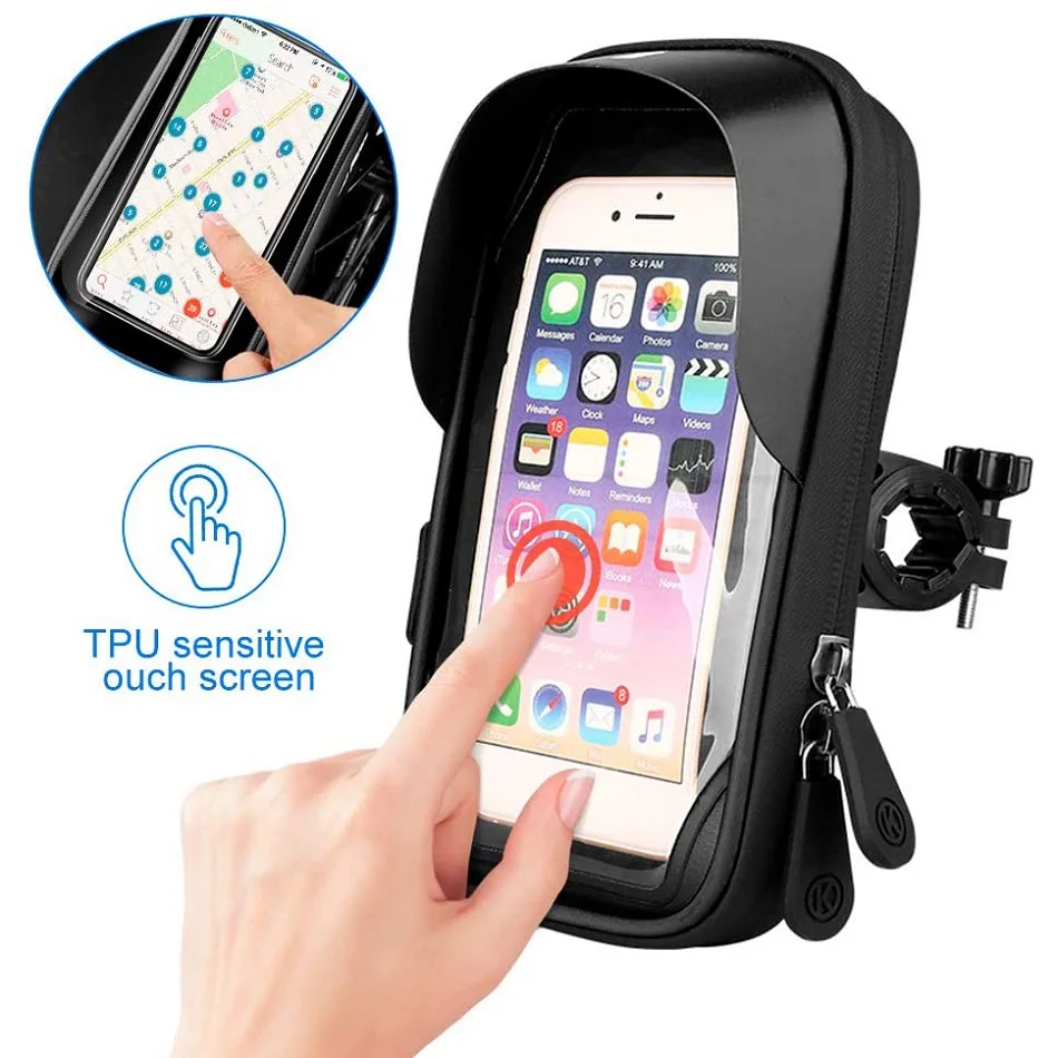 Motorsykkel Styre Vanntett Universell Telefonholder | Luvikno