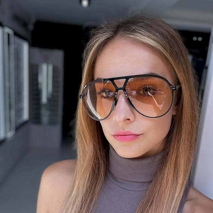 Aviator Oversize Solbriller Retro UV400 | Luvikno