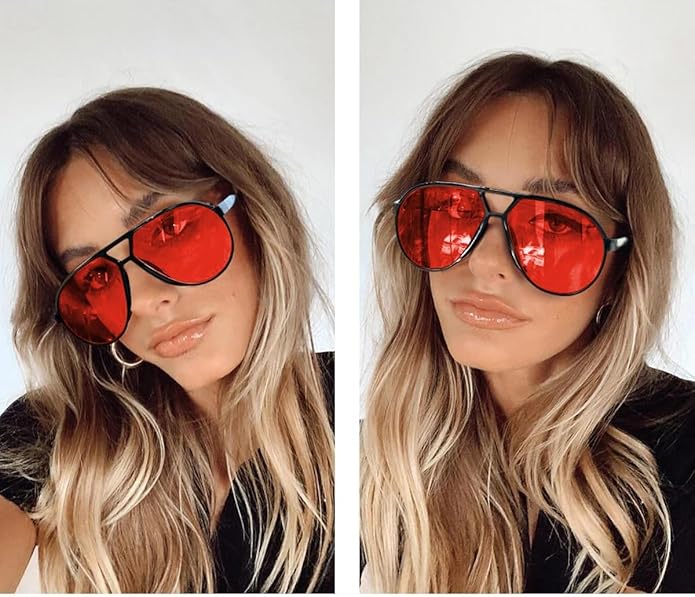 Aviator Oversize Solbriller Retro UV400 | Luvikno