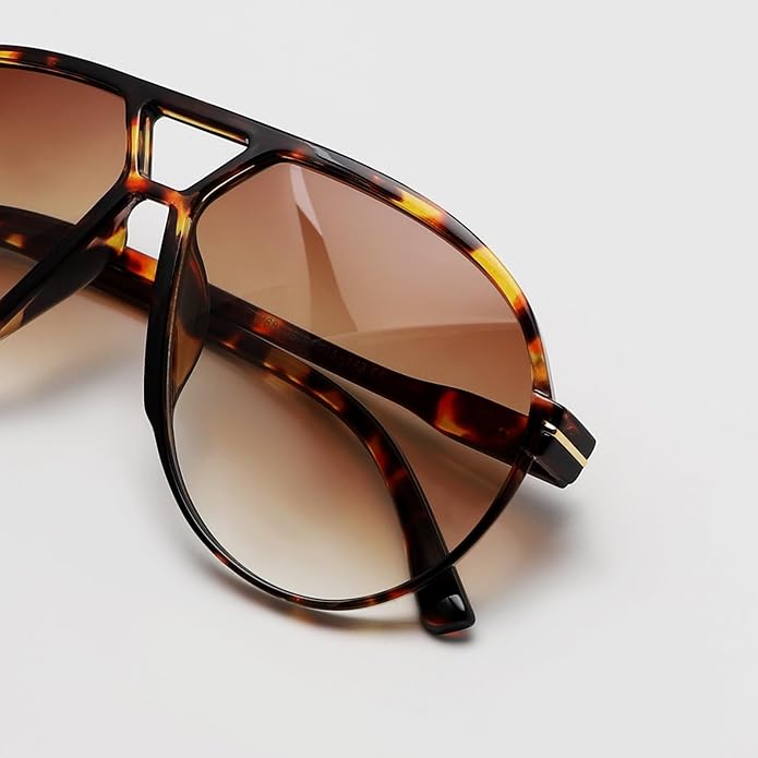 Aviator Oversize Solbriller Retro UV400 | Luvikno