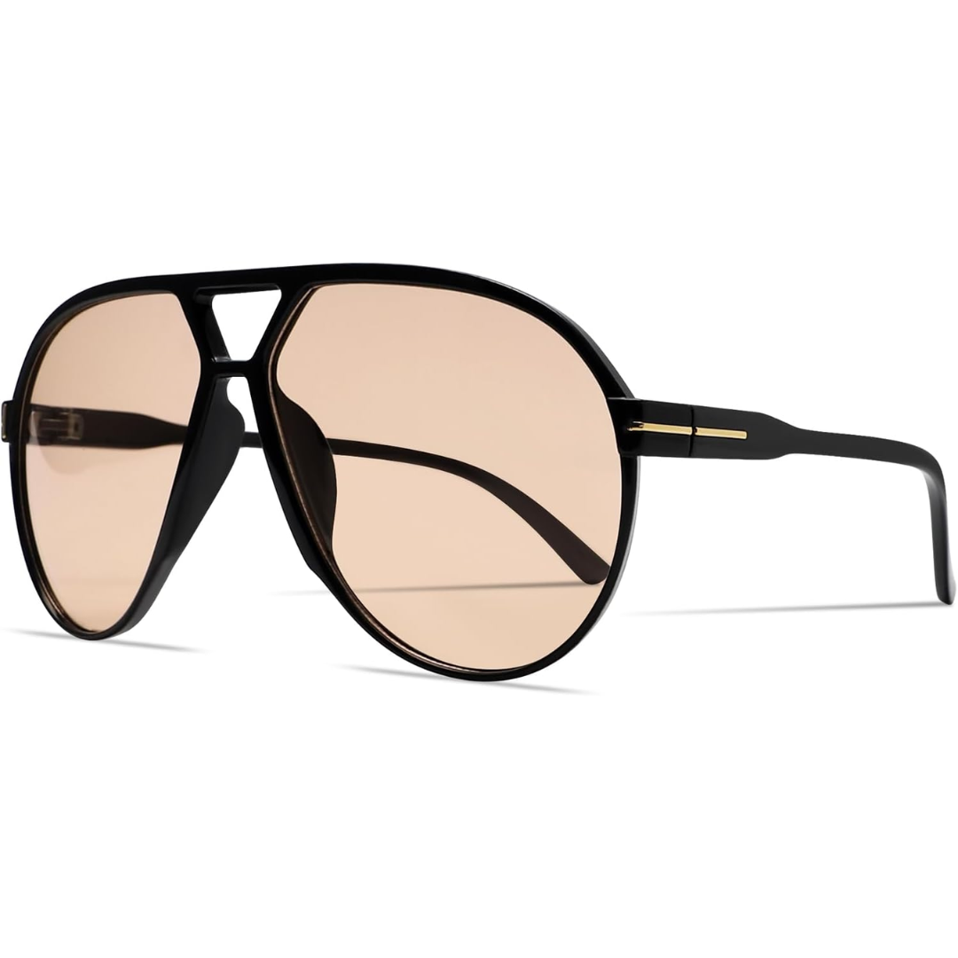 Aviator Oversize Solbriller Retro UV400 | Luvikno