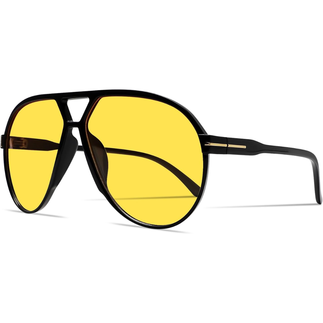 Aviator Oversize Solbriller Retro UV400 | Luvikno